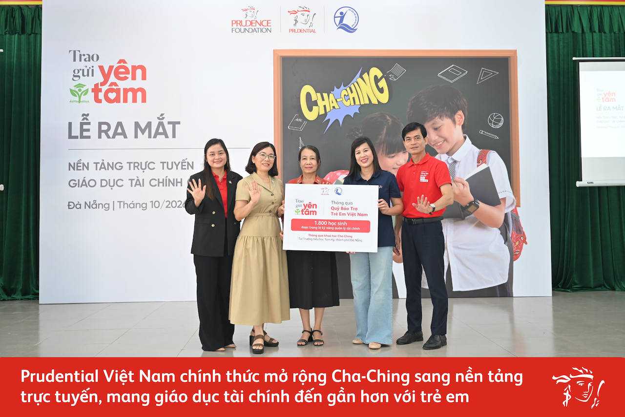 Prudential Việt Nam chính thức mở rộng Cha-Ching sang nền tảng trực tuyến, mang giáo dục tài chính đến gần hơn với trẻ em