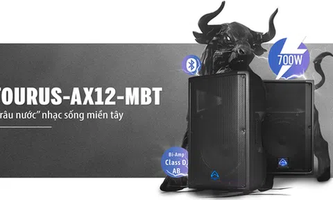 Wharfedale Pro: ra mắt loa “trâu nước nhạc sống” giá rẻ TOURUS AX-12MBT
