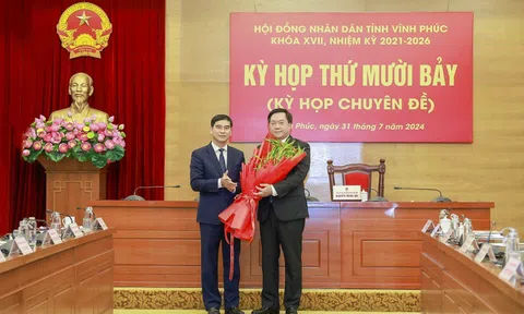 Đồng chí Trần Duy Đông được bầu giữ chức Chủ tịch UBND tỉnh Vĩnh Phúc nhiệm kỳ 2021-2026