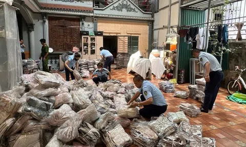 Hà Nội: Phát hiện kho chứa hàng chục nghìn sản phẩm thực phẩm nhập lậu