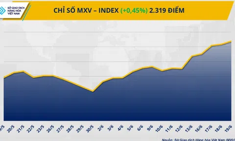 MXV-Index giữ chắc đà tăng sang phiên thứ 5 liên tiếp
