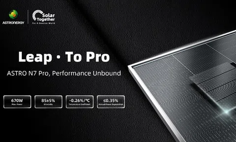 Astronergy ra mắt ASTRO N7 Pro, cung cấp hiệu suất cấp độ chuyên nghiệp