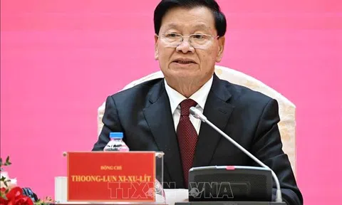 Tổng Bí thư, Chủ tịch nước Lào thông tin về Đại hội XII của Đảng Nhân dân Cách mạng Lào