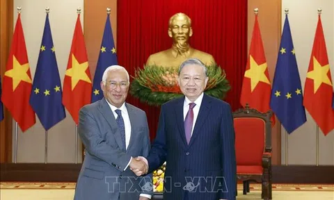 Tổng Bí thư Tô Lâm tiếp Chủ tịch Hội đồng châu Âu