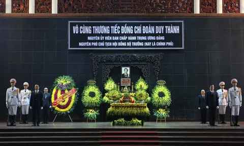 Lễ tang cấp Nhà nước nguyên Phó Chủ tịch Hội đồng Bộ trưởng Đoàn Duy Thành