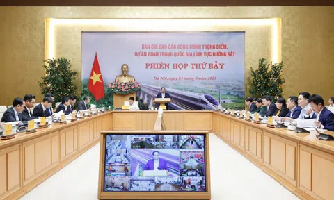 Thủ tướng chủ trì phiên họp thứ 7 của Ban Chỉ đạo các dự án đường sắt