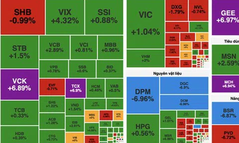 Lực cầu suy yếu cuối phiên, VN-Index thu hẹp đà tăng còn hơn 17 điểm