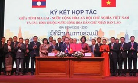 Gia Lai ký kết biên bản ghi nhớ hợp tác với 4 tỉnh của  Lào