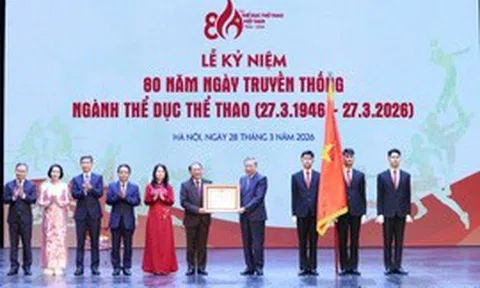 Tổng Bí thư dự Lễ kỷ niệm 80 năm Ngày truyền thống Ngành Thể dục Thể thao