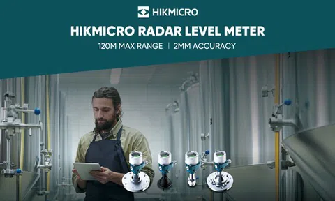 HIKMICRO đẩy mạnh mảng thiết bị đo lường với thiết bị đo mức radar dòng LRG10