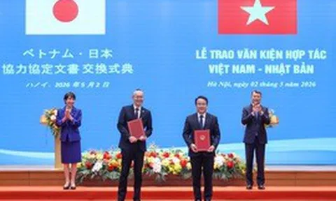 Việt Nam, Nhật Bản trao nhiều văn kiện hợp tác quan trọng