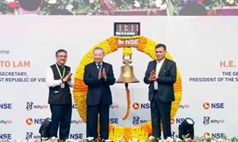 Tổng Bí thư, Chủ tịch nước Tô Lâm thăm Sàn giao dịch Chứng khoán Quốc gia Ấn Độ