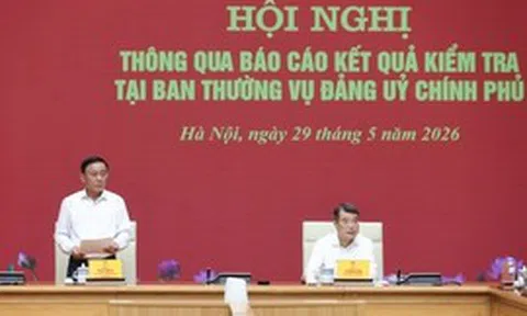 Đoàn kiểm tra của Bộ Chính trị: Đảng ủy Chính phủ hoàn thành khối lượng công việc lớn, có những đột phá