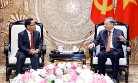 Tổng Bí thư, Chủ tịch nước Tô Lâm tiếp Phó Thủ tướng, Bộ trưởng Bộ Tư pháp Lào
