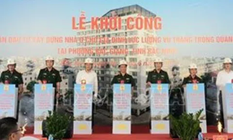 Khởi công dự án nhà ở xã hội cho gia đình lực lượng vũ trang trong quân đội