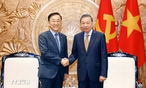 Tổng Bí thư, Chủ tịch nước Tô Lâm tiếp Bộ trưởng Bộ Đất đai, Cơ sở hạ tầng và Giao thông Hàn Quốc