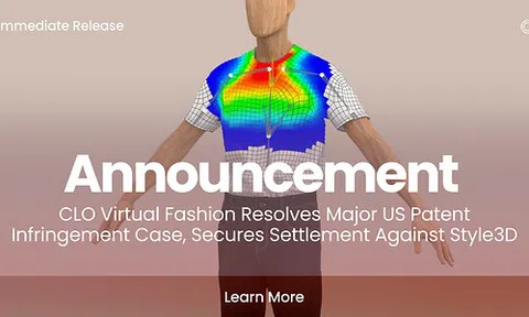 CLO Virtual Fashion giải quyết vụ kiện vi phạm bằng sáng chế lớn tại Hoa Kỳ, đạt được thỏa thuận với Style3D