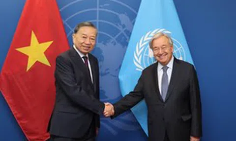 Tổng Bí thư, Chủ tịch nước Tô Lâm gặp Tổng Thư ký Liên Hợp Quốc António Guterres