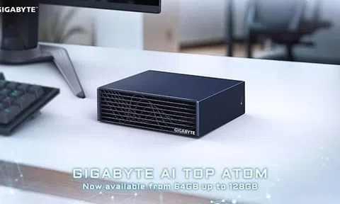 GIGABYTE AI TOP ATOM phiên bản bộ nhớ hợp nhất 64GB mở rộng khả năng phát triển AI trên máy tính để bàn
