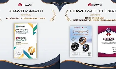 Huawei “gom” nhiều giải thưởng lớn trong năm 2021