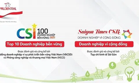 Prudential Việt Nam nhận danh hiệu kép vì nỗ lực phát triển cộng đồng bền vững