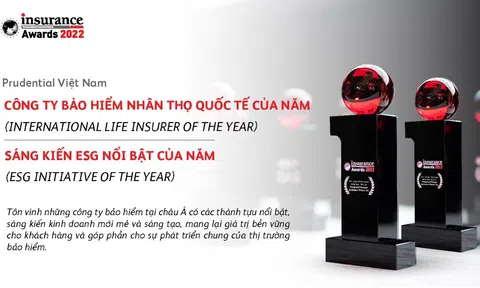 Prudential Việt Nam giành giải thưởng kép tại Insurance Asia Awards 2022 và HR Asia Awards 2022