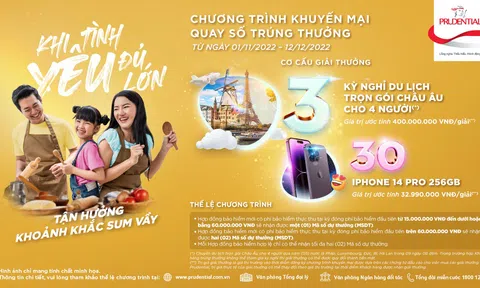 NHẬN NGAY CƠ HỘI DU LỊCH CHÂU ÂU KHI MUA BẢO HIỂM CỦA PRUDENTIAL