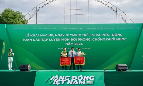 Nestlé MILO đồng hành cùng Lễ phát động toàn dân tập luyện môn bơi phòng, chống đuối nước năm 2024