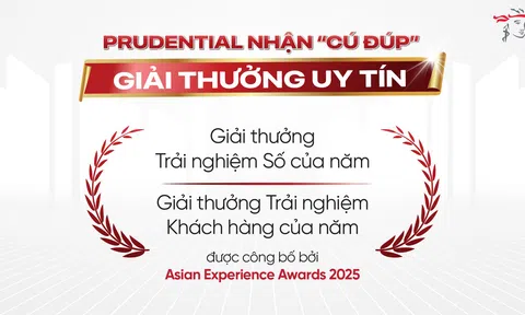 Prudential nhận “cú đúp” tại Asian Experience Awards 2025