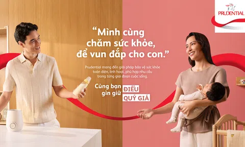 Prudential gửi gắm thông điệp qua chiến dịch thương hiệu "Cùng bạn gìn giữ điều quý giá", khơi gợi những điều quan trọng nhất với mỗi người